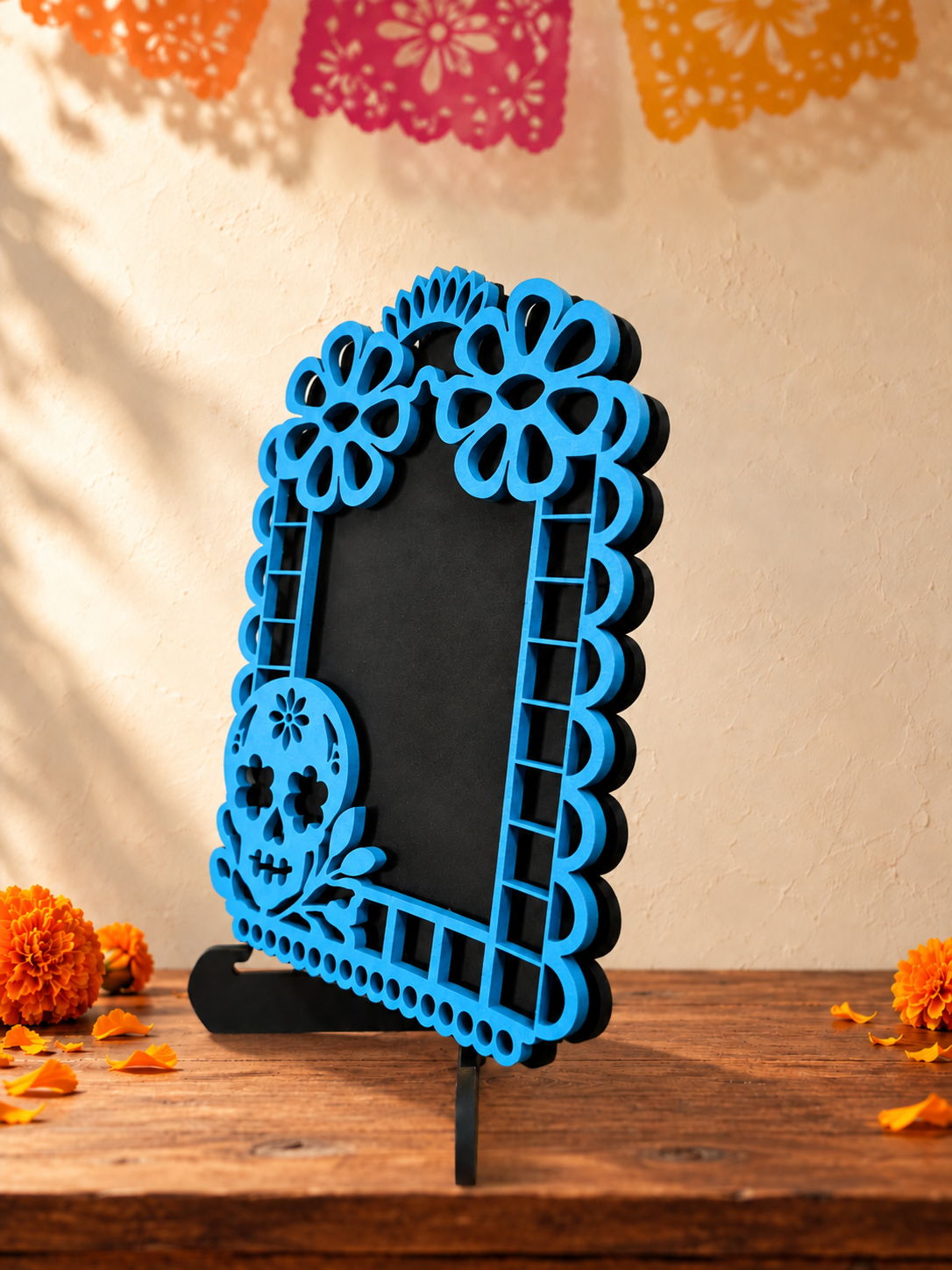 Portarretratos de Día de Muertos con base