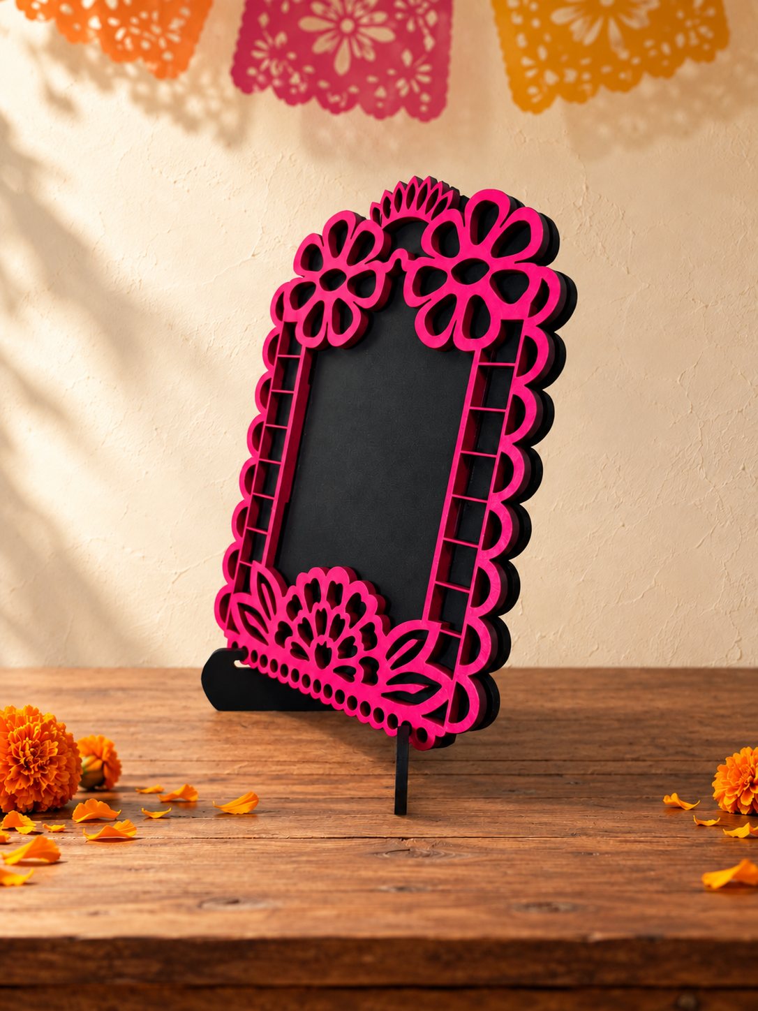 Portarretratos de Día de Muertos con base