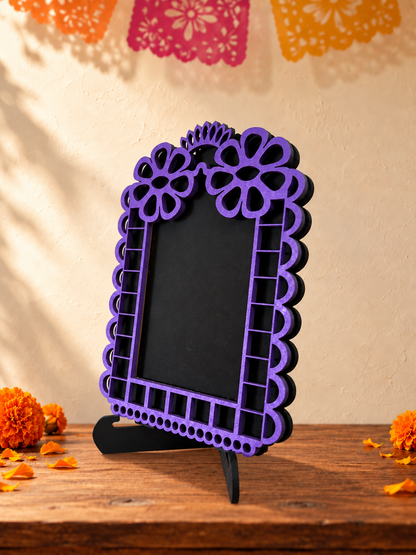 Portarretratos de Día de Muertos con base