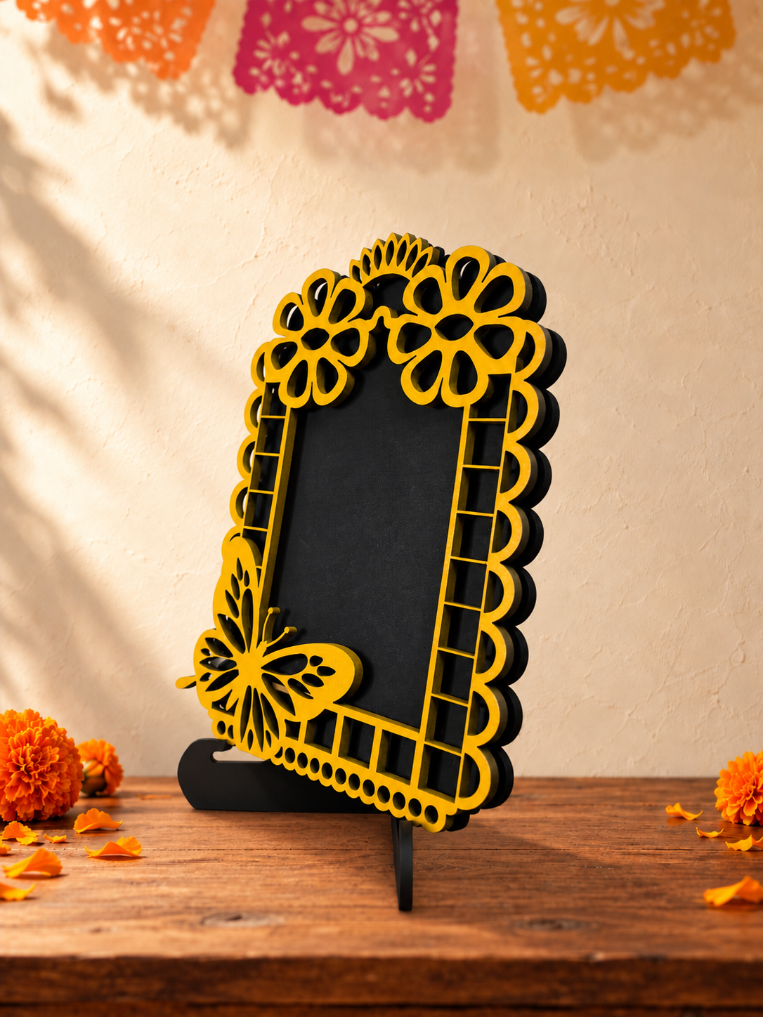 Portarretratos de Día de Muertos con base