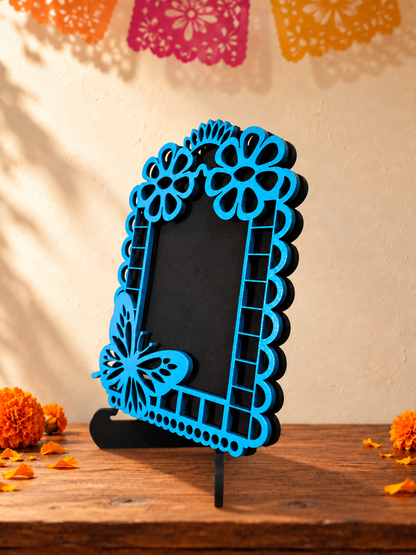 Portarretratos de Día de Muertos con base