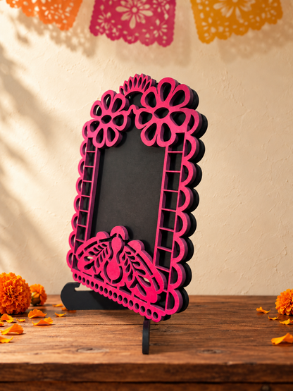 Portarretratos de Día de Muertos con base