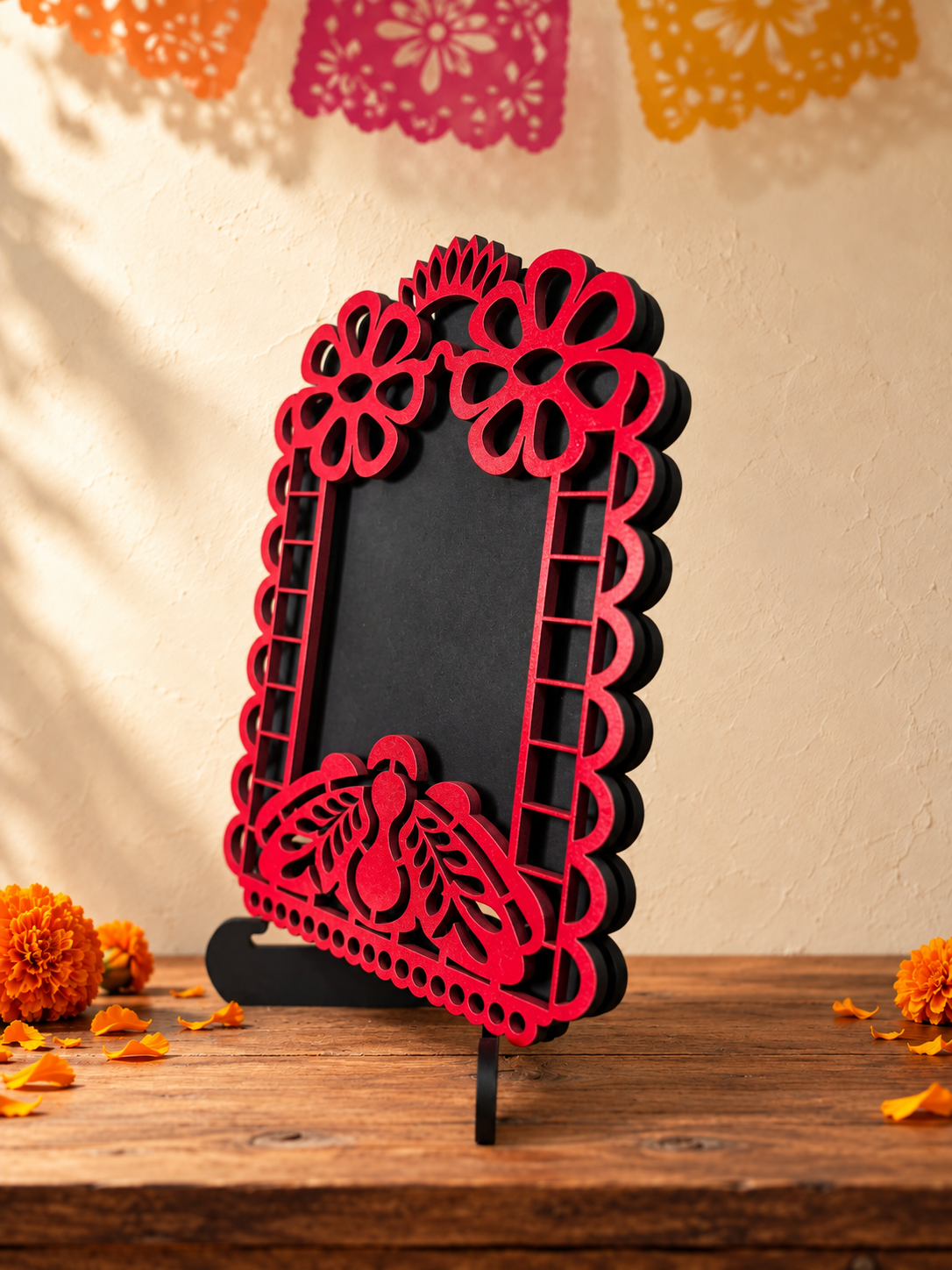 Portarretratos de Día de Muertos con base