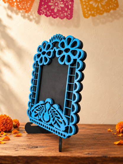 Portarretratos de Día de Muertos con base
